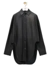 Loewe Tailored Shirt With Curved Hem And Spread Collar