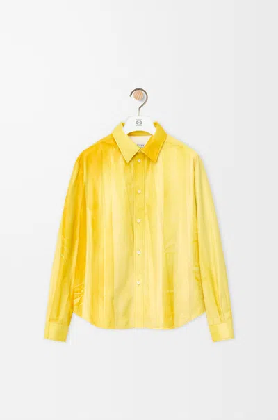 Loewe Chemise En Cuir Nappa Taille: 40 Pour Femme In Yellow