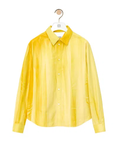Loewe Shirt In Nappa Lambskin In Yellow