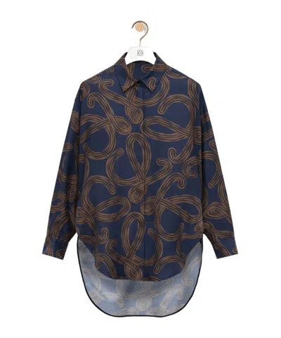 Loewe Shirt In Silk In Multi