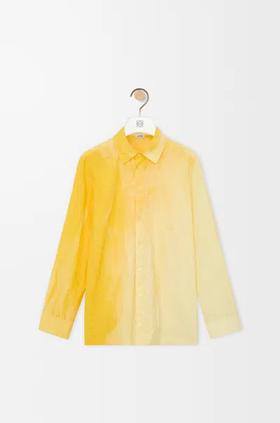 Loewe Shirt In Technical Cotton In Yellow