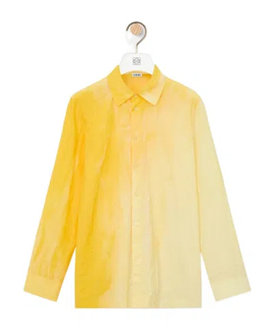 Loewe Shirt In Technical Cotton In Yellow