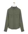 Loewe Shirt In Viscose Blend In Green