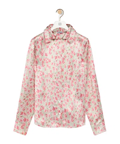 Loewe Shirt In Viscose In Pink