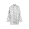 Loewe Checked Silk Shirt In White