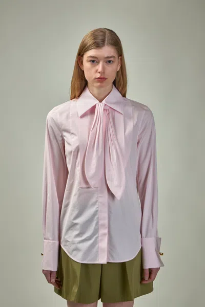 Loewe Shirt With Ribbon In Pink & Purple