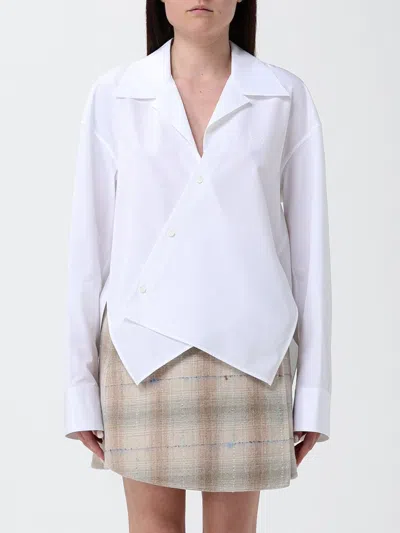 Loewe Stretch Cotton Shirt In White