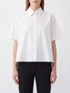 Loewe Logo-embroidered Cotton-poplin Shirt In White