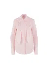 Loewe Light Pink Front Pleated Shirt