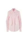 Loewe Light Pink Front Pleated Shirt