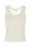 Loewe Women White Silk Tank Top