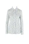 Loewe Floral Print Shirt In Blue