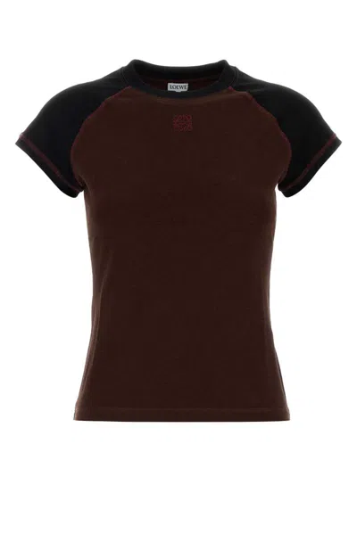 Loewe Brown Stretch Cotton Blend T-shirt