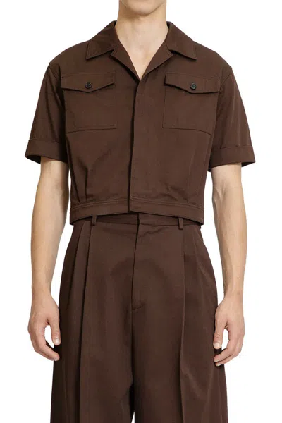 Loewe Man Brown Shirts