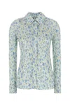 Loewe Floral Print Long-sleeved Shirt In Multi