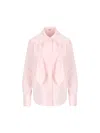 Loewe Light Pink Front Pleated Shirt In Pink