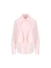 Loewe Light Pink Front Pleated Shirt In Pink