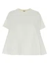 Loewe Anagram-embroidered Trapeze T-shirt Clothing In White
