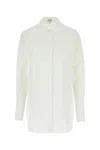 Loewe Camicia In Popeline Bianco  Donna In White