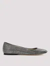 Loewe Toy Crystal-embellished Suede Ballet Flats In Black