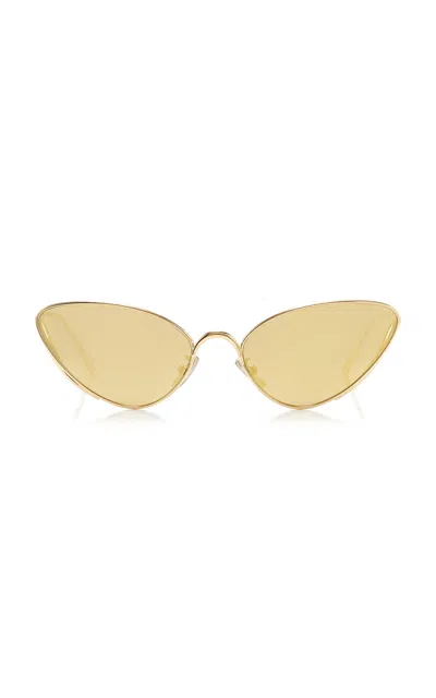 Loewe Shooting Star Cat-eye Metal Sunglasses In Brown
