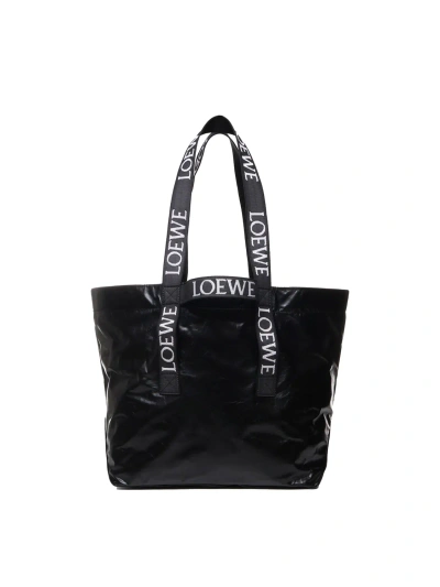 Loewe Shopper Bag The Fold In Black