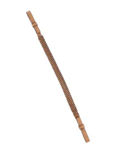 Pre-owned Loewe Short Bag Strap In Neutral