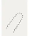 Loewe Short Donut Chain Bag Strap In Silver