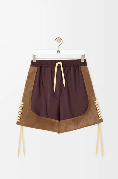 Loewe Shorts In Technical Fabric Size:l For Woman In Multi