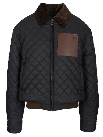 Loewe Short Jacket In Technical Fabric Jackets Blue