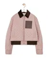 Loewe Short Jacket In Technical Fabric In Pink