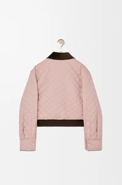 Loewe Short Jacket In Technical Fabric Size: 38 For Woman In Pink