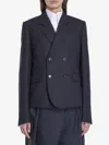 Loewe Short Jacket In Wool In Grey