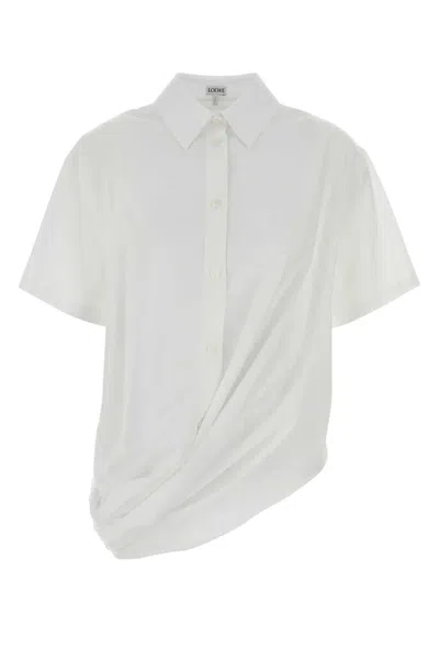 LOEWE LOEWE SHORT SLEEVE DRAPED SHIRT