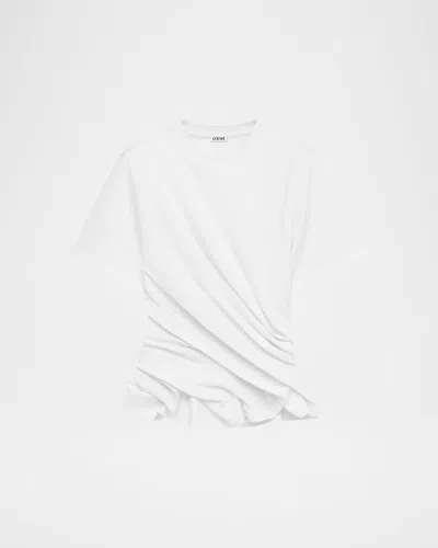 Loewe Short-sleeve Draped Twisted T-shirt