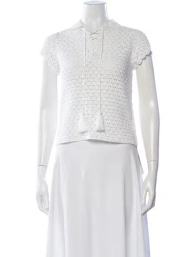 Pre-owned Loewe Short Sleeve Polo W/ Tags In White