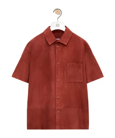Loewe Short Sleeve Shirt In Red