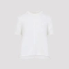Loewe White Short Sleeve Mohair Sweater In White