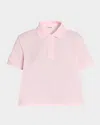 Loewe Short-sleeve Trapeze Polo Top In Pink