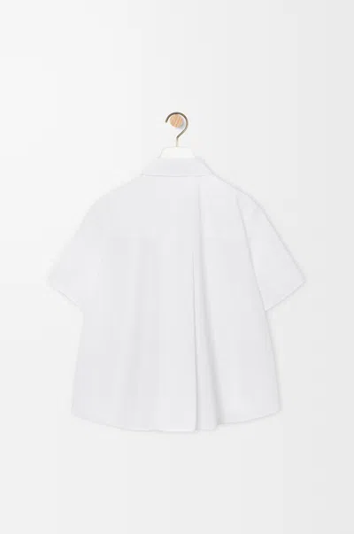 Loewe Short Sleeve Trapeze Shirt In Cotton Size: 44 For Woman In Red
