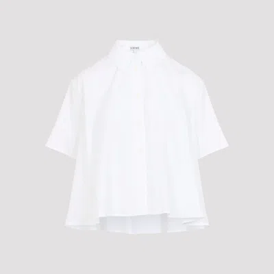 Loewe Short Sleeve Trapeze Shirt In White