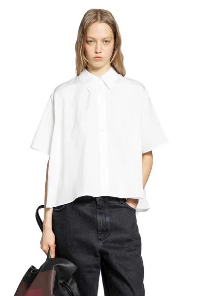 Loewe Short Sleeve Trapeze Shirt In White