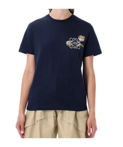 Loewe Short Sleeve T-shirt In Blue