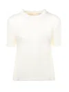 Loewe Short-sleeved Mohair Blend Sweater In Yellow