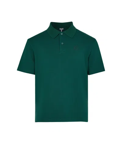 Loewe Short-sleeved Polo Shirt In Green