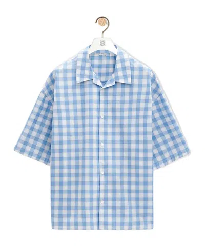 Loewe Short-sleeved Shirt In Blue