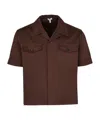 Loewe Short-sleeved Shirt In Chocolate Brown