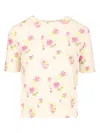 Loewe Short-sleeved Sweater Knitwear Beige In Neutral