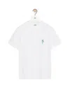 Loewe Womens White Floral Anagram-embroidery Relaxed-fit Cotton-jersey T-shirt In White