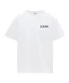 Loewe Logo-embroidered Cotton-blend Jersey T-shirt In White